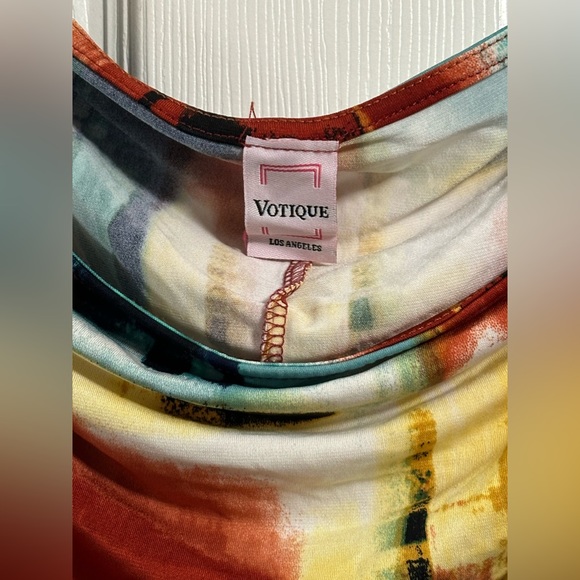 Votique Los Angeles Woman's Mini Dress Contemporary Print Size M - Picture 12 of 16